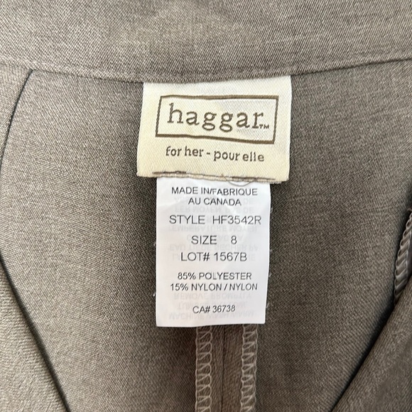 Vintage Haggar Brown High Rise Trouser Pants 8 - Picture 5 of 6